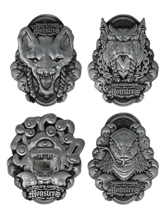 Dungeons & Dragons Medallion Set Volo's Guide To Monsters Limited Edition