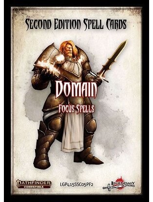 Pathfinder RPG Spell Card Set Domain Focus Spells