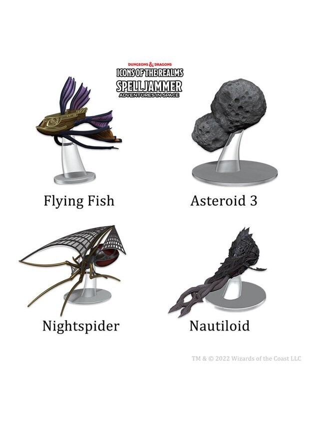 Dungeons & Dragons Icons Of The Realms Spelljammer Adventures In Space Prepainted Miniature Ship Scale Wildspace Ambush