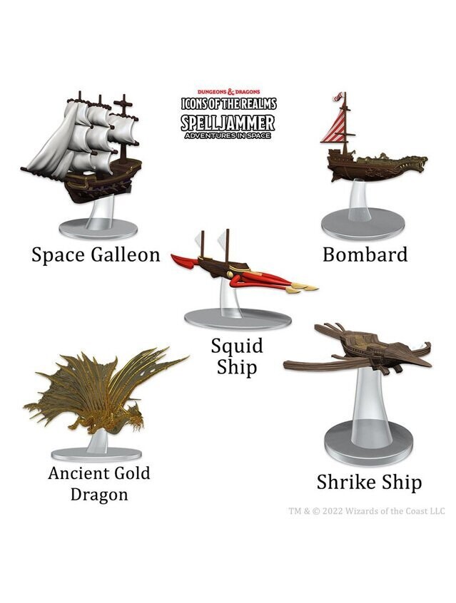 Dungeons & Dragons Icons Of The Realms Spelljammer Adventures In Space Prepainted Miniature Ship Scale Welcome To Wildspace
