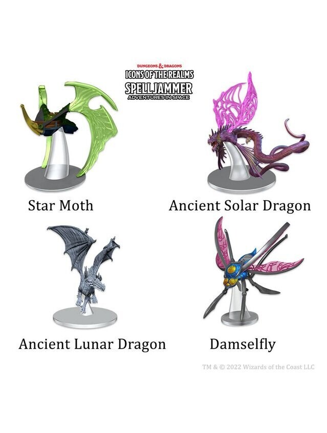Dungeons & Dragons Icons Of The Realms Spelljammer Adventures In Space Prepainted Miniature Ship Scale Astral Elf Patrol