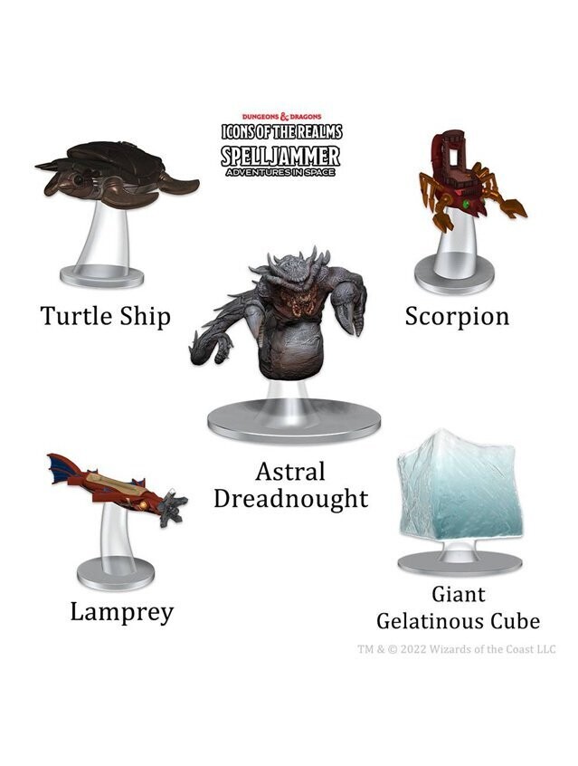 Dungeons & Dragons Icons Of The Realms Spelljammer Adventures In Space Prepainted Miniature Ship Scale Attacks From Deep Space