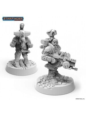Starfinder Masterclass Miniatures Dwarf Soldier