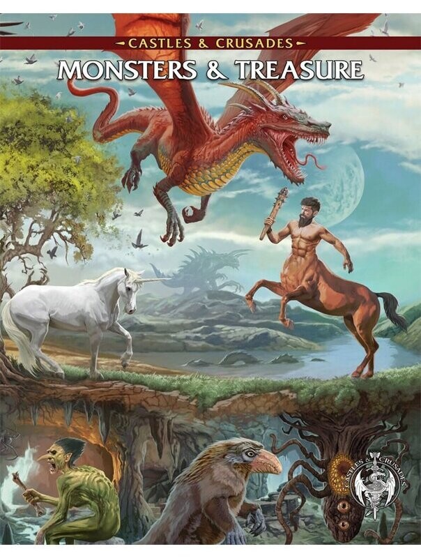 Castles & Crusades RPG Monsters & Treasure Alternative Cover