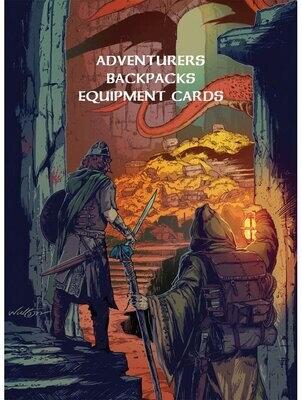 Castles & Crusades RPG Adventurers Backpack Equipment Card Deck