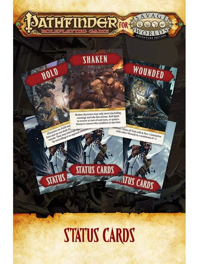 Savage Worlds Pathfinder Status Cards