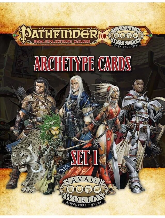 Savage Worlds Pathfinder Archetype Cards Set 1