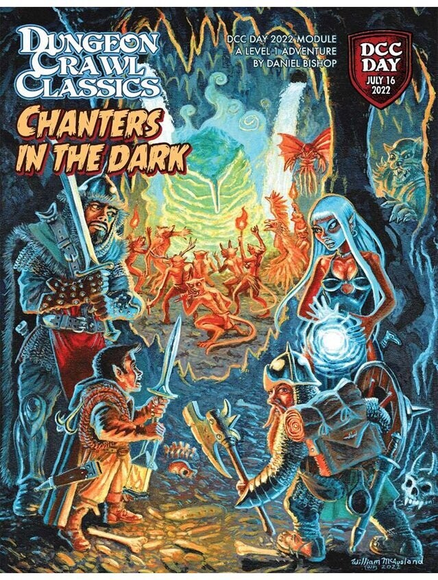 Dungeon Crawl Classics DCC Day 2022 Chanters In The Dark + FREE Adventure Pack