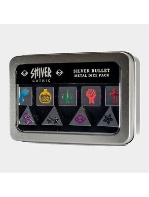 Shiver Gothic Silver Bullet Metal Monster Game Dice