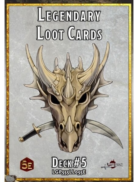 Legendary Loot Cards Deck #5 5e