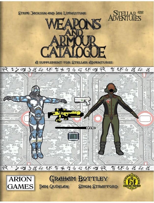 Advanced Fighting Fantasy Stellar Adventures Weapons And Armour Catalogue (Hardback + PDF)