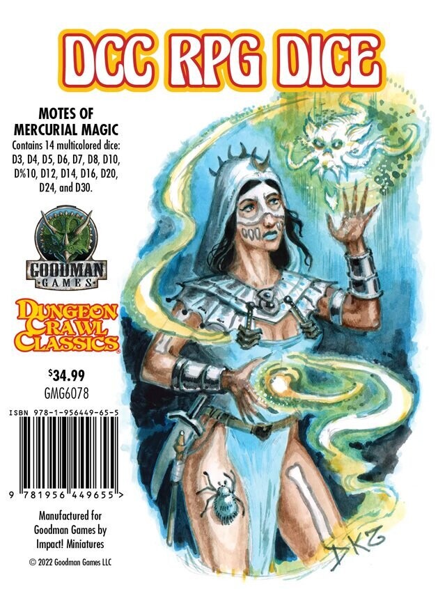 Dungeon Crawl Classics DCC Dice Motes Of Mercurial Magic