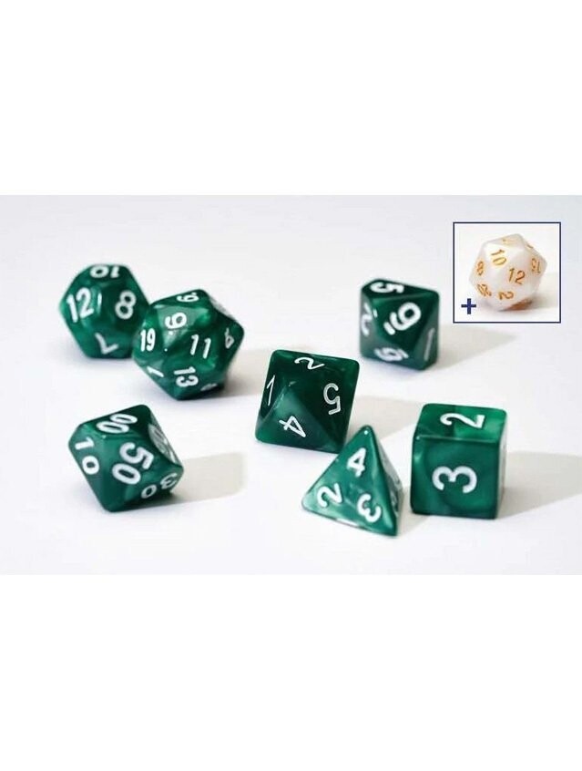 Pearl Green Polyhedral Dice Set