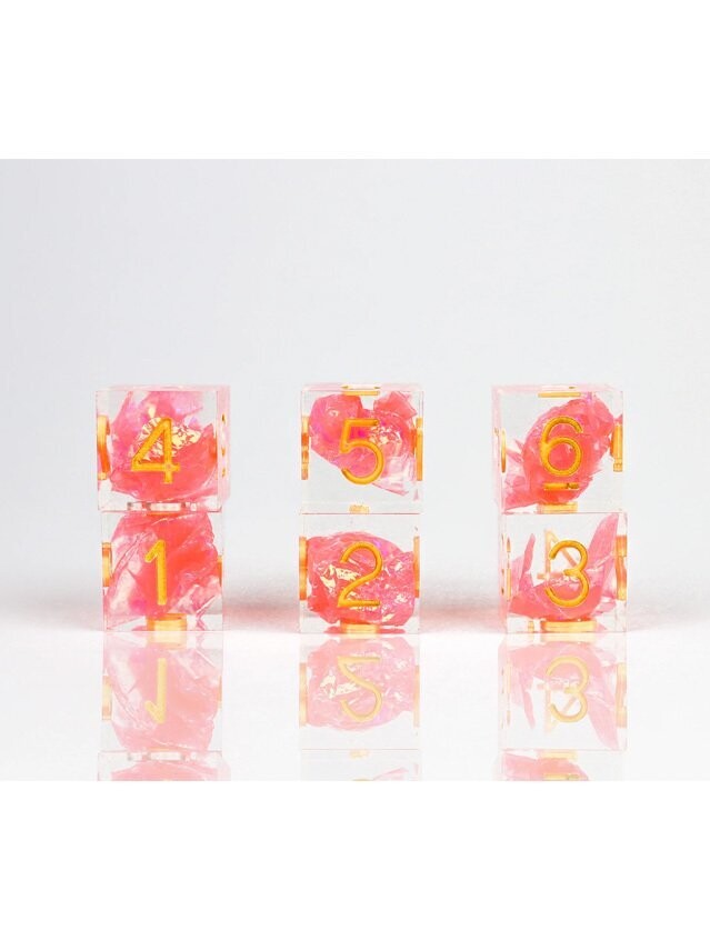 Sharp Flamingo 6 x D6 Dice Set