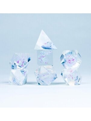 Cloak And Dagger Clear Polyhedral Dice Set