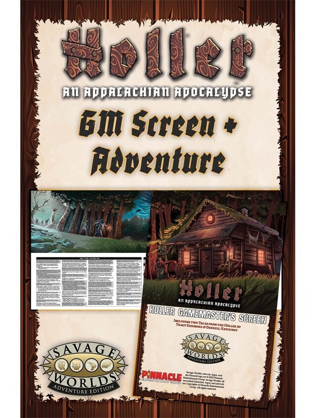 Savage Worlds Holler An Appalachian Apocalypse GM Screen & Adventure