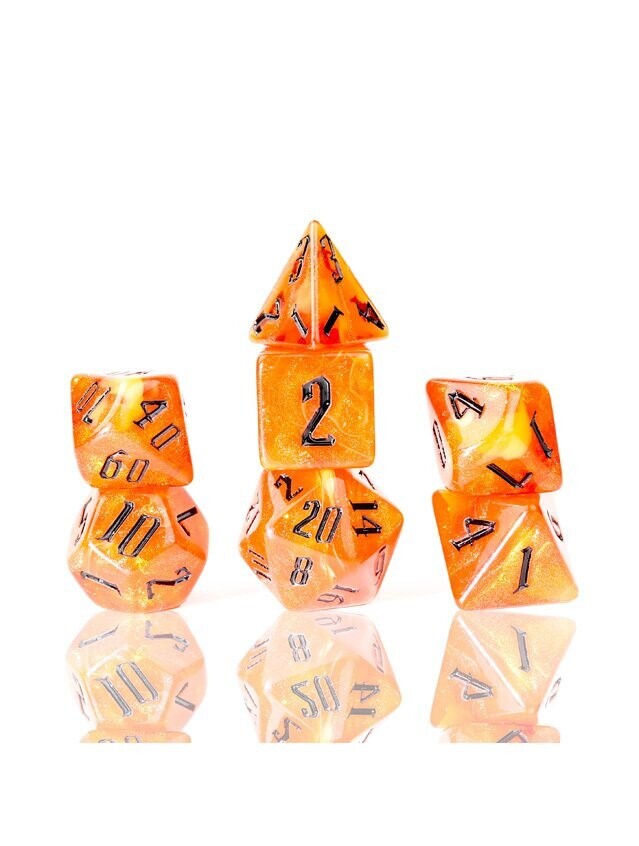 Nebula Fire Polyhedral Dice Set