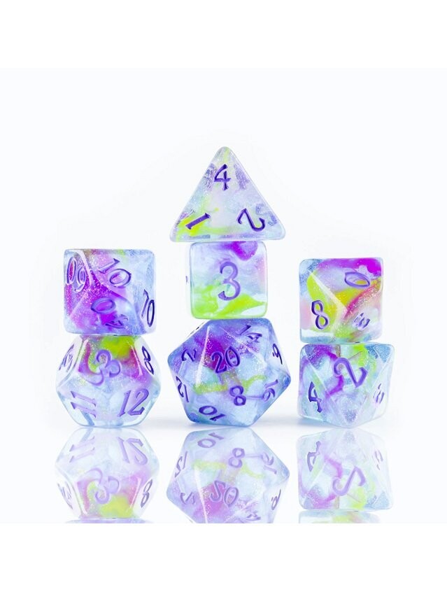 Watercolours Polyhedral Dice Set
