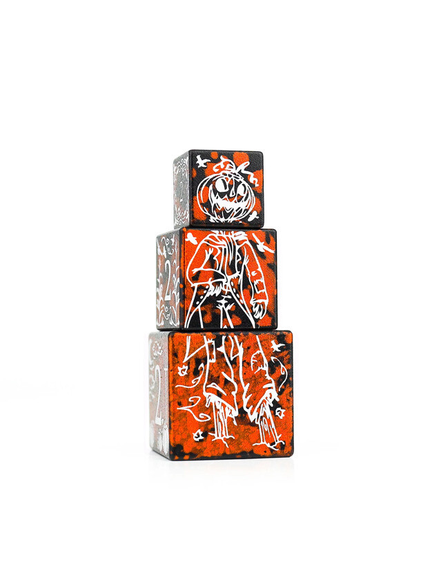 Stackables D6 Dice Set Halloween Scarecrow