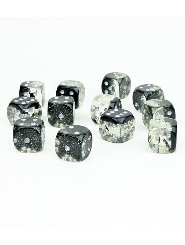 16mm Spades 12 x D6 Dice Set