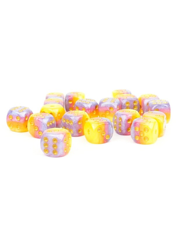 12mm Tahitian Sunsets 18 x D6 Dice Set