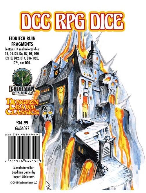 Dungeon Crawl Classics DCC Dice Eldritch Ruin Fragments