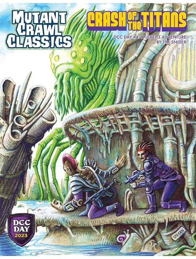 Mutant Crawl Classics DCC Day 2023 Crash Of The Titans + FREE DCC Adventure Pack