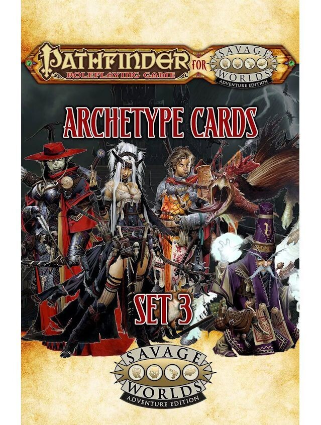 Savage Worlds Pathfinder Archetype Cards Set 3