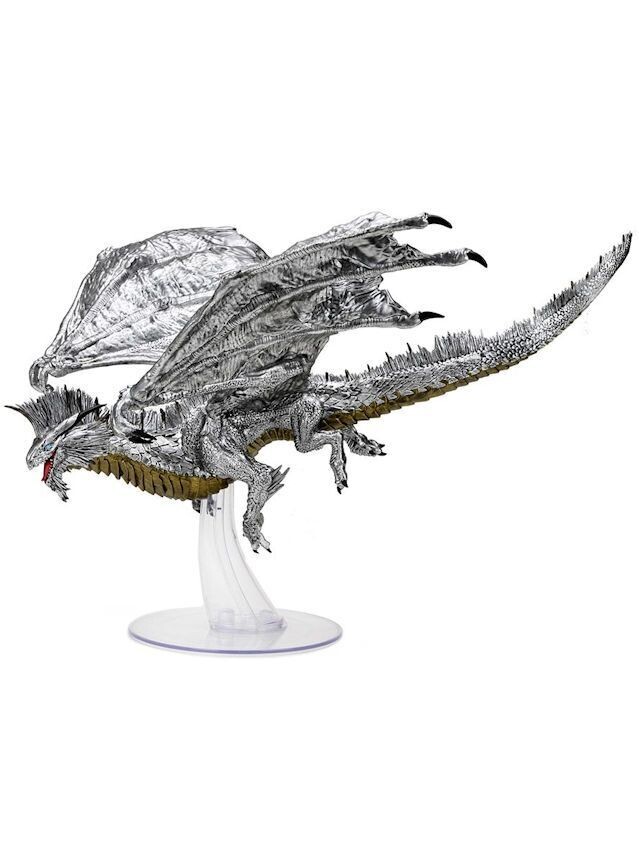 Dungeons & Dragons Icons Of The Realms Premium Figure Adult Silver Dragon