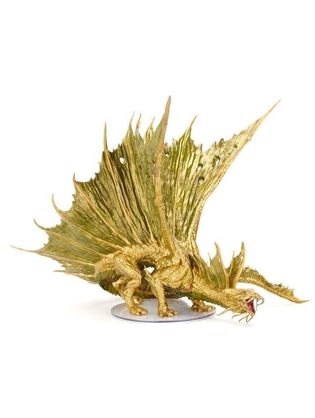 Dungeons & Dragons Icons Of The Realms Premium Figure Adult Gold Dragon