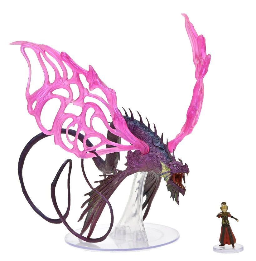 Dungeons & Dragons Icons Of The Realms Spelljammer Adventures In Space Prepainted Miniature Adult Solar Dragon & Prince Xeleth