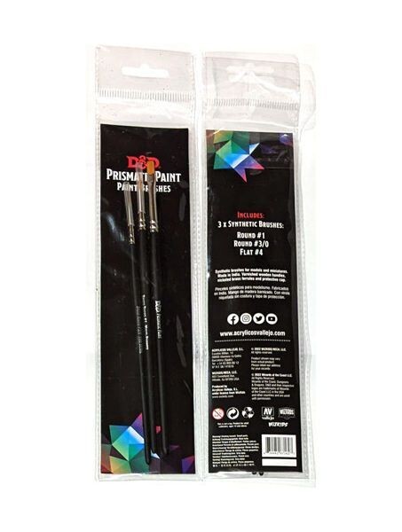 Dungeons & Dragons Prismatic Paint 3-Brush Set