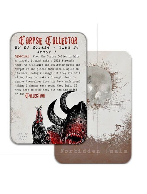 Forbidden Psalm Monster Reference Cards