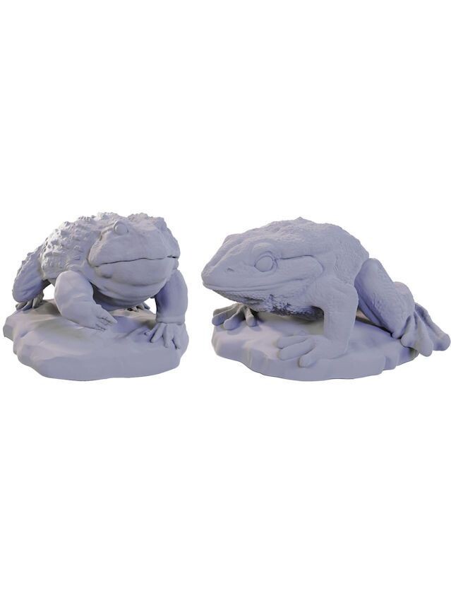 Wizkids Deep Cuts Unpainted Miniatures Giant Frogs (Wave 22)