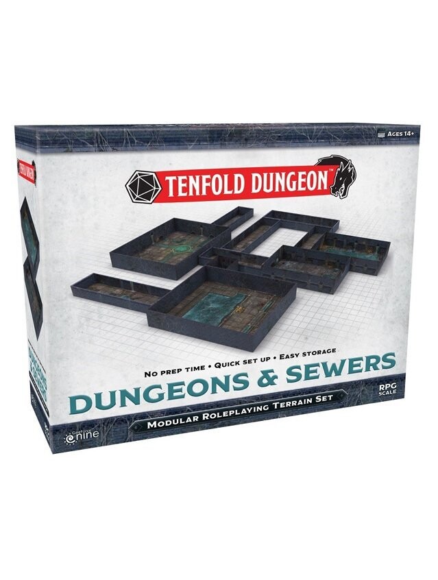 Tenfold Dungeon Dungeon & Sewers Modular Roleplaying Terrain Set