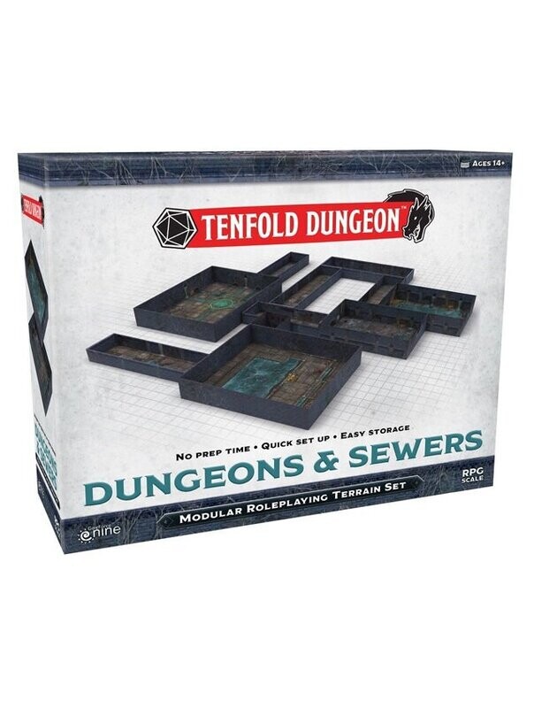 Tenfold Dungeon Dungeon & Sewers Modular Roleplaying Terrain Set
