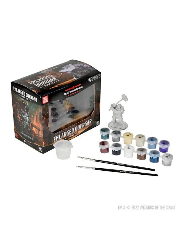 Dungeons & Dragons Nolzur's Marvelous Miniatures Enlarged Duergar Paint Kit