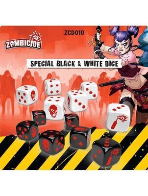 Zombicide 2nd Special Black & White Dice