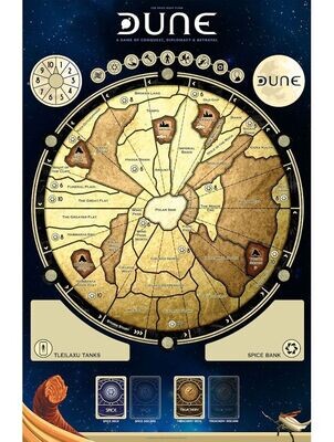 Dune Board Game Deluxe Game Mat (36" x 24")