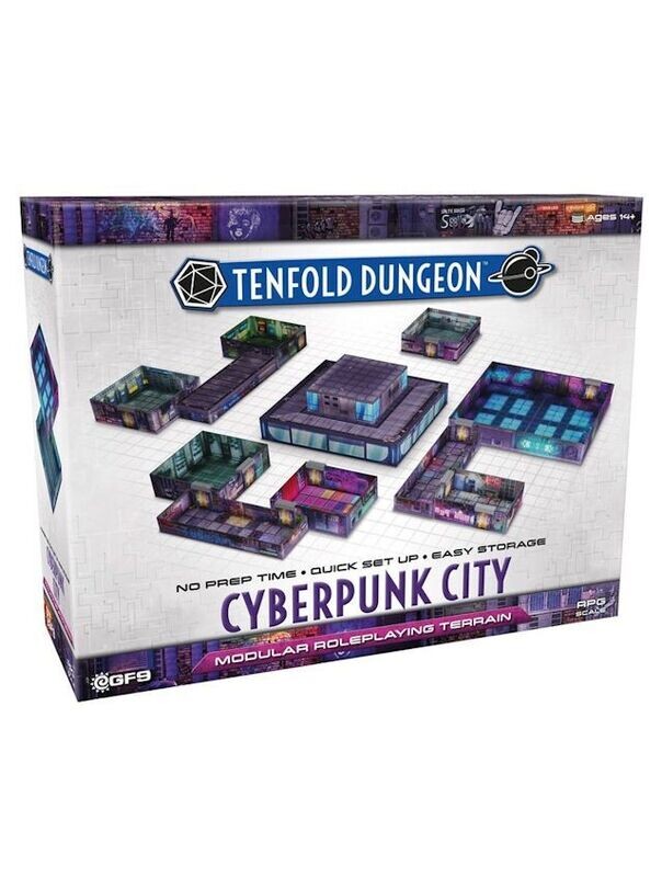 Tenfold Dungeon Cyberpunk City Modular Roleplaying Terrain Set