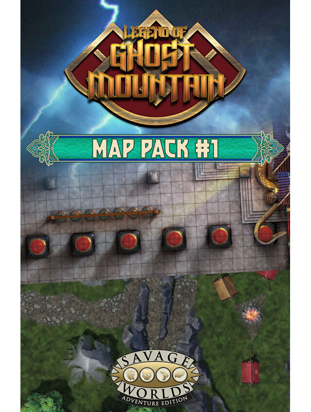 Savage Worlds Legend Of Ghost Mountain Map Pack 1 Hell's Gate & Serpent's Teeth