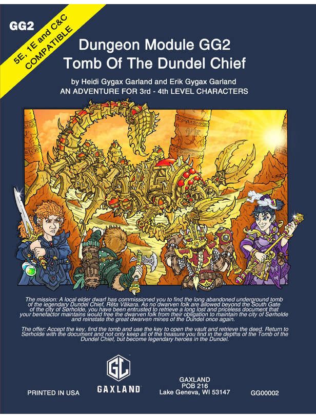 Dungeon Module GG2 Tomb Of The Dundel chief (5E 1E C&C)