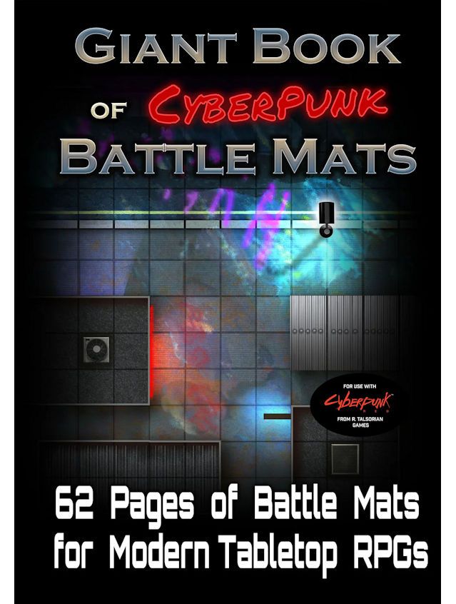 Giant Book Of Cyberpunk Battle Mats