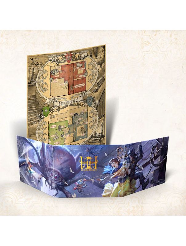 Household RPG Narrator Screen & Map Of The House