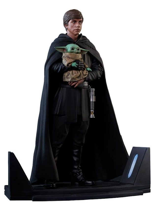 Star Wars The Mandalorian Premier Collection 1/7 Scale Luke Skywalker & Grogu