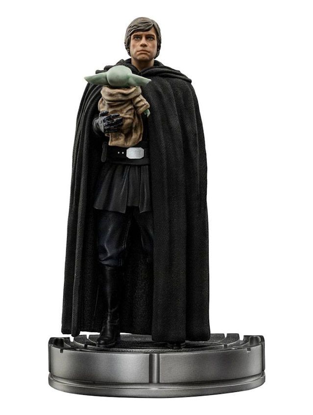 Star Wars The Mandalorian Art Scale Statue 1/10 Luke Skywalker And Grogu