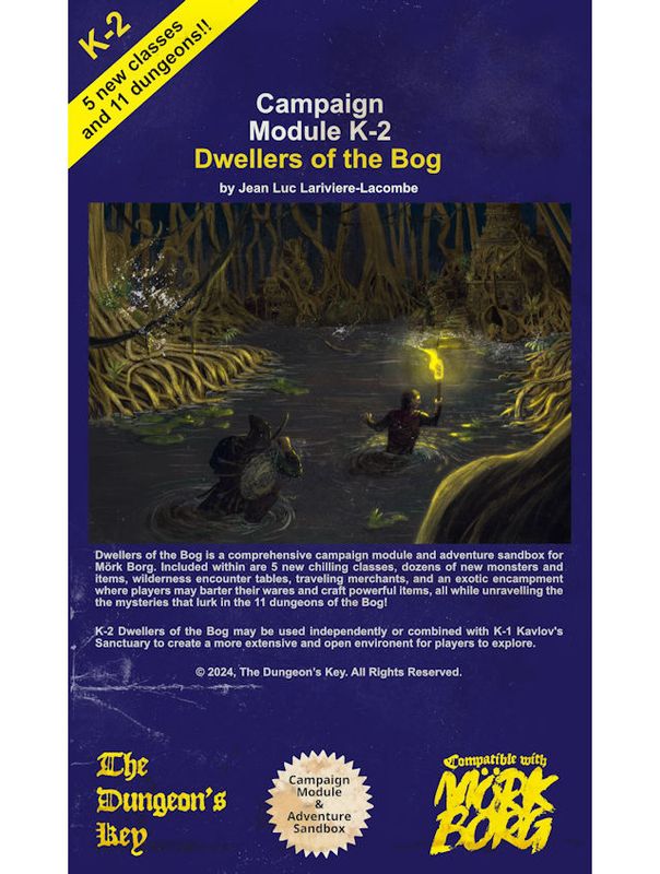 Mork Borg Campaign Module K-2 Dwellers Of The Bog