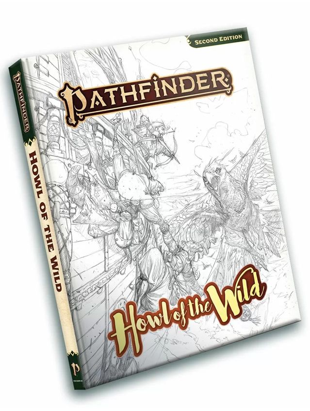 Pathfinder RPG Howl Of The Wild Sketch Cover