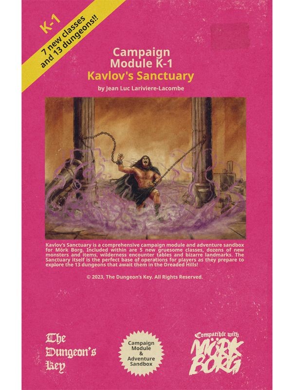 Mork Borg Campaign Module K-1 Kavlov's Sanctuary
