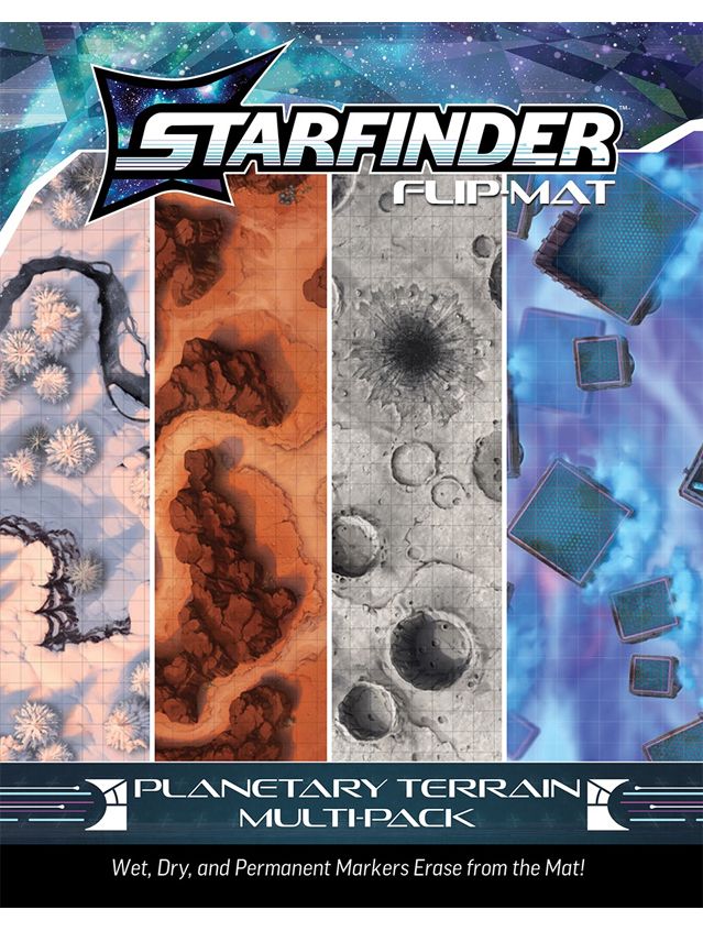 Starfinder RPG Flip-Mat Planetary Terrain Multi-Pack